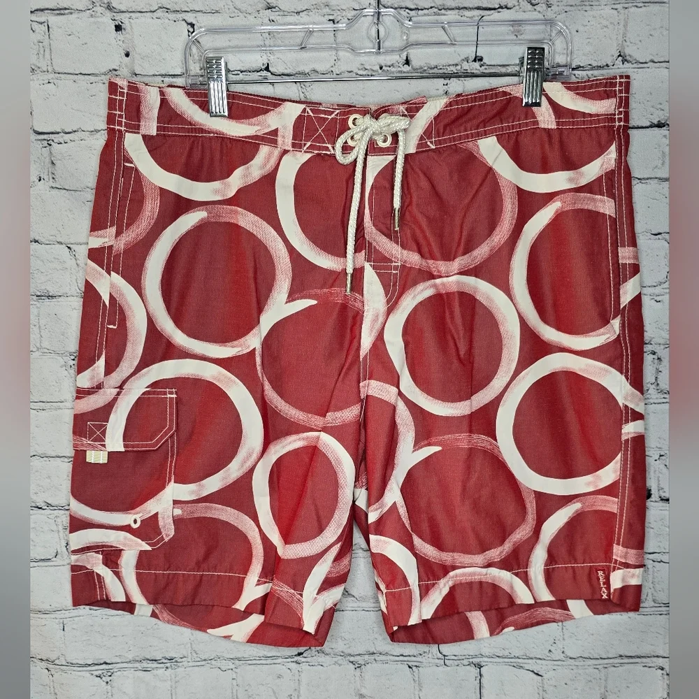 Tommy‎ Bahama Men's Red Swim Trunks Size Large